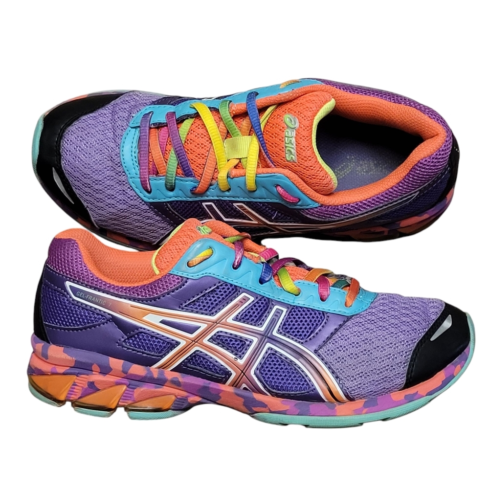 Asics Gel-Frantic 7 T3A6Q Women’s Athletic Running Shoes Multi-Color Size 6.5